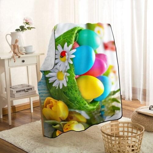 New Arrival Easter Blankets Printing Soft Blanket Throw On Home/Sofa/Bedding Portable Adult Travel Cover Blanket 0331