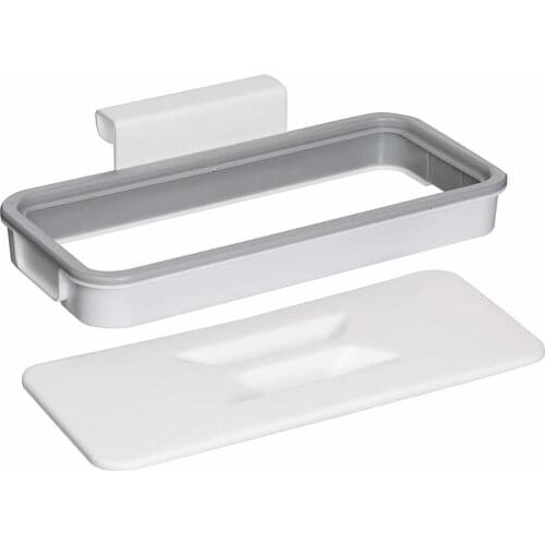 New Portable Plastic Garbage Hanging Bag Kitchen Trash Storage Rack Bag Hook Scouring Pad Dry Shelf Holder Kitchen Organzier