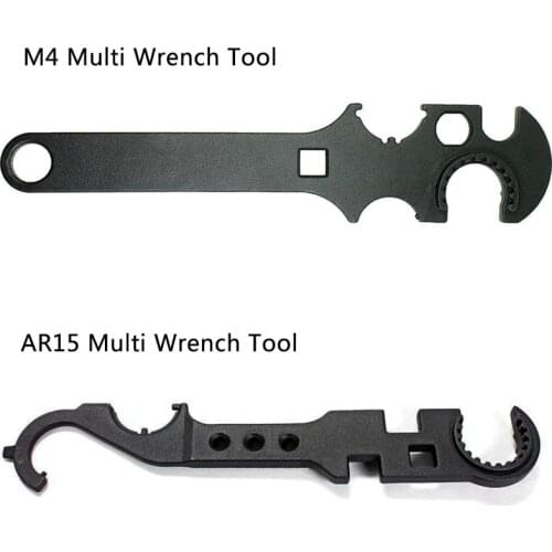 Hunting AR15 M4 AEG Armorers Wrench Combo Armorer Spanner Tool Steel Metal Handguard Stock Barrel Remove Carbon Multi Purpose