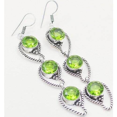 Peridot Earring, 85 mm, E0518