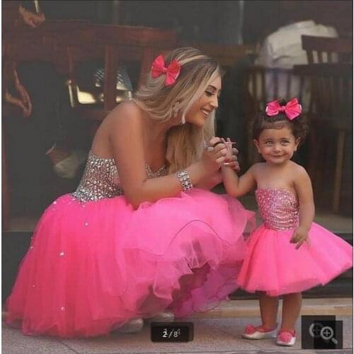 Cute Homecoming Dresses 2020 Hot Fuchsia Short Strapless Crystals Homecoming Dress Tulle A Line Homecoming Gowns Hot Sale
