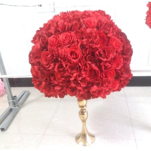 SPR Free shipping-2pcs/lot wedding table centerpiece 50cm dia. flower ball decoration artificial flowe Road lead flower