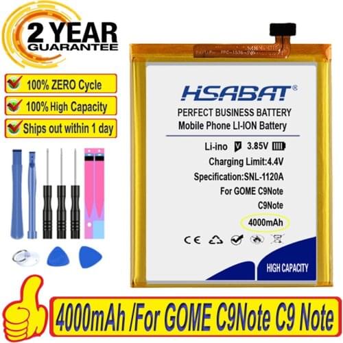 Top Brand 100% New 4000mAh Battery for GOME C9Note C9 Note 2018X87A Batteries + free tools