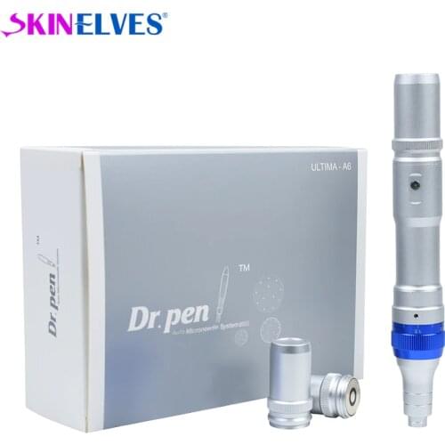 Ultima Derma Pen A6 Auto Microneedle Dr.Pen A6 Wireless Electric Derma Pen Acne Scar Removal with 2 Rechargeable Batteries