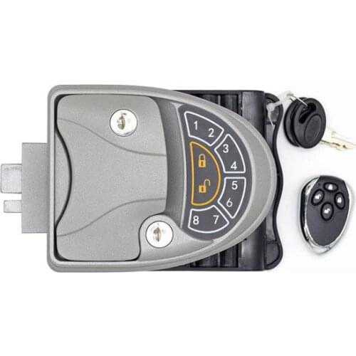 Caravan camper Keyless RV Entry Lock Latch Handle Knob Deadbolt for Door Thickness 30-50mm Lock with remote controller