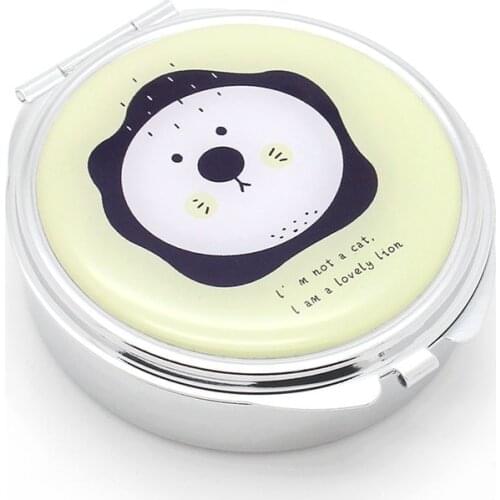 1PCS Medicine Organizer Portable Pill Box Storage Container Folding Case Metal Stash Container Diversion Safe Kawaii Pill Box