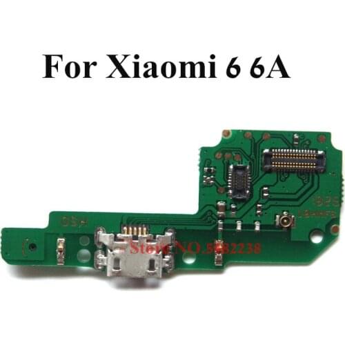 10Pcs/Lot Original USB Charging Dock Port Flex cable For Xiaomi Redmi 6 6A Charger plug board with Microphone Replacement parts