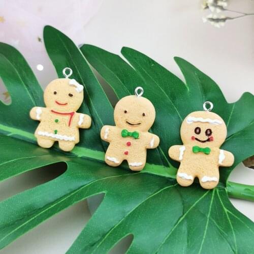 10pcs New Cute Lovely Cookies Man Charms For Jewelry Making Diy Fashion Earring Necklace Bracelet Hanging Pendant Charm F779