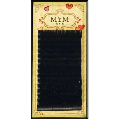 QSTY 16Rows Faux mink individual eyelash lashes maquiagem cilios for professionals soft mink eyelash extension