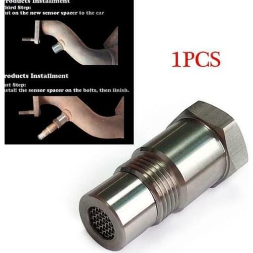 Car Oxygen O2 Sensor Adapter CEL Fix Check Engine Light Eliminator M18*1.5 Extender Adapter Fitting Eliminator Test Pipe