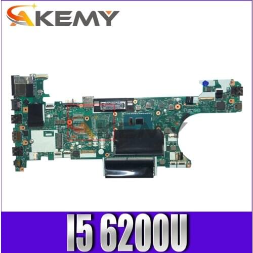 Akemy CT470 NM-A931 For Lenovo Thinkpad T470 Notebook Motherboard FRU 01HW527 00UR437 CPU I5 6200U DDR4 100% Test Work
