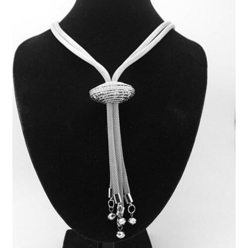 Free shipping fashionable upscale women gold knotted multilayer tassel long necklace/sweater chain