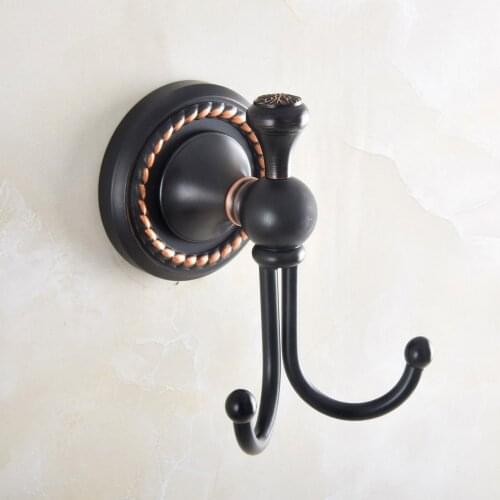 Oil Rubbed Bronze Clothes Hook Robe Hooks Wall Mounted Door Coat Clothes Hanger Hook Towel Rack Bathroom Accessories Nba209