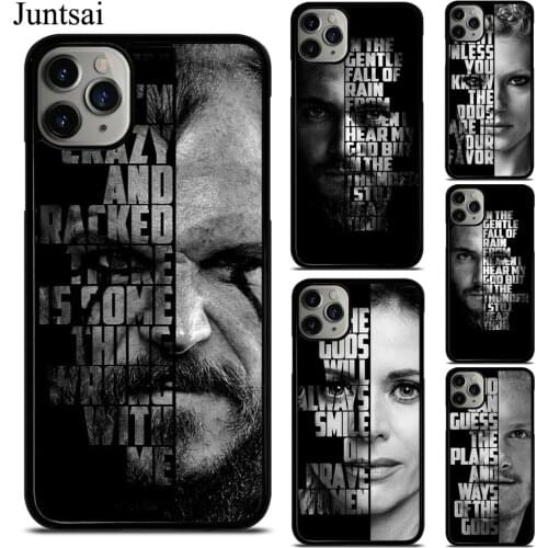 Vikings Ragnar Bjorn Floki quotes Case For iPhone X XS Max XR 7 8 SE 2020 6S Plus 5 12 Mini 11 Pro Max Cover Coque