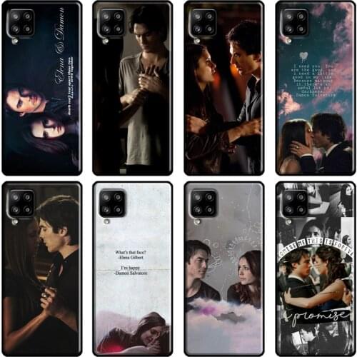 Damon Elena The Vampire Diaries Phone Case For Samsung Galaxy A51 A70 A71 A72 A52 A41 A31 A02S A12 A21S A20e A10 A40 A50