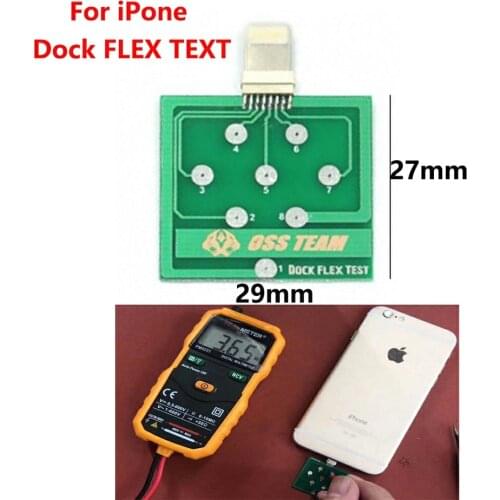 2pcs Mobile Phone Battery Power Charging Dock Flex Test Repair Tools For iPhone 7 6 6s Plus For Micro Android Testing