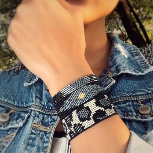 Go2boho Miyuki Bracelets Mexican Fashion Jewelry Leopard Bracelet For Women Jewellery 2021 Friends Gift Black Pulseras Wholesale