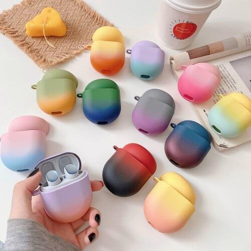 Gradient Rainbow Earphone Cover For Redmi Airdots 3 Pro Case Matte Plastic Charging Box Protect Accessories Airdots3pro Case