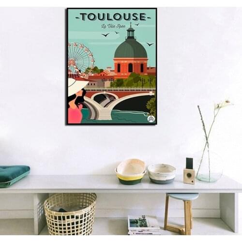 HD Print Minimalism New Style Poster Toulouse Retro Wall Art Picture Canvas Painting Decoration No Frame