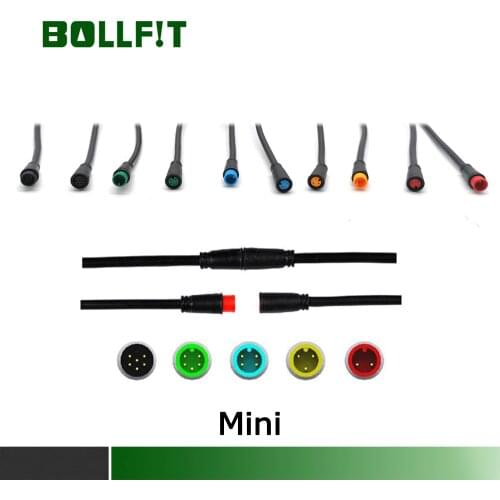 Bollfit Julet Mini Cable 2 3 4 5 6pin Waterproof Connector Electric Bicycle Extend Cable For Ebike Light Ebrake Display