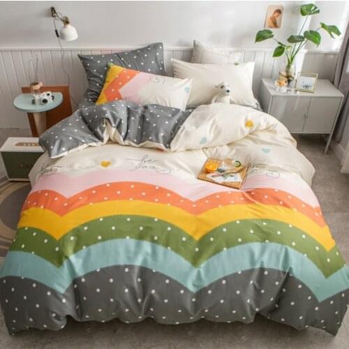 Four-piece cotton bed set, four-piece cotton set, explosive printing spring, summer, autumn and winter bed linen cover wholesale