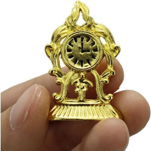 1:12 Scale Model Toy Home Decor Dollhouse Miniature Wall Clock Play Doll House Miniature Accessories Toy Pretend Play Furniture