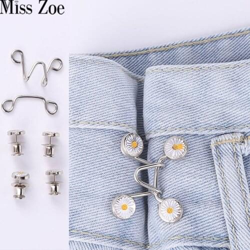 30mm/32mm Adjust Button Metal Jeans Waist Removable Buckle Button Adjust Waist Fix Clothes Jewelry Accessories