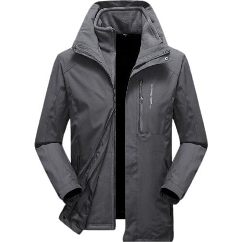 Men’ s Winter Jacket, Waterproof Solid Color/Camouflage Print Stand Collar Long Sleeve Coat for Boys