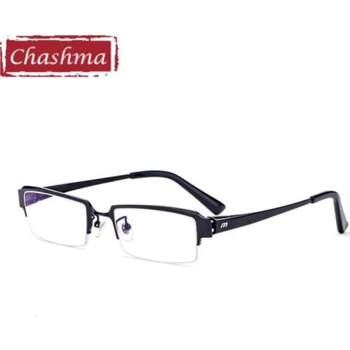 Wide Face Men Prescription Glasses Top Quality Frame PureTitanium Eyeglasses IP Plating Not Lose Color