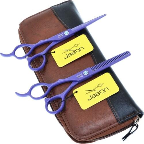 Jason 5.5/6 inch Left Hand Professional Salon Hair Cutting Thinning Scissors Shears Barber Hairdressing Styling Tools A0049D