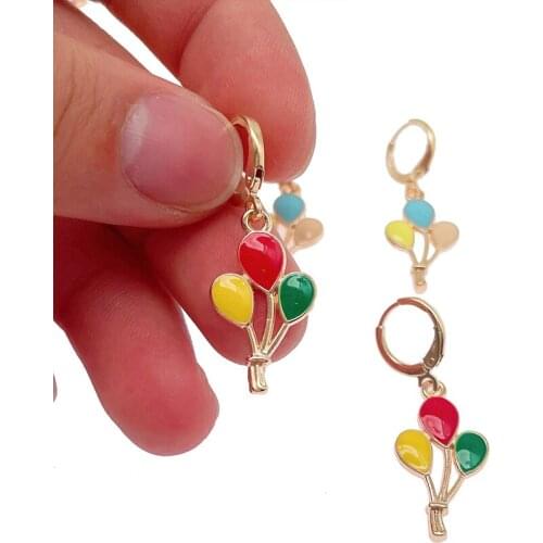Peixin 30Pcs/Lot Colorful Balloon Charms Pendant Enamel Metal Small Charms Necklace Bracelet DIY Jewelry Making Supplies