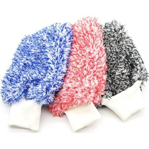 Soft Absorbancy Washing Glove High Density Car Cleaning Ultra Soft Easy To Dry Auto Detailing Microfiber Madness Wash Mitt Cloth