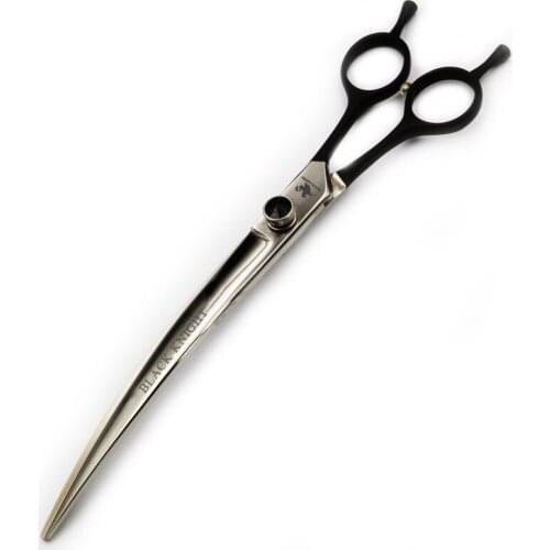 8" Pet Grooming Scissors Downward Professional Hair Cutting Shears for Dogs and Cats Black Handle