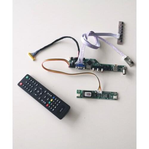 For M220Z1-L0A/L10 Remote+Inverter+keyboard 2CCFL 30Pin LVDS LCD display panel T.V56 controller board VGA AV USB RF DIY kit