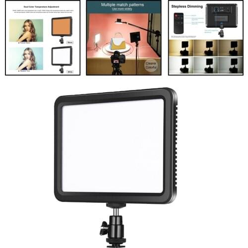 Adjustable Lightweight 116 LEDs Photography Lighting Kit for Studio Lights Live Stream Makeup Desk