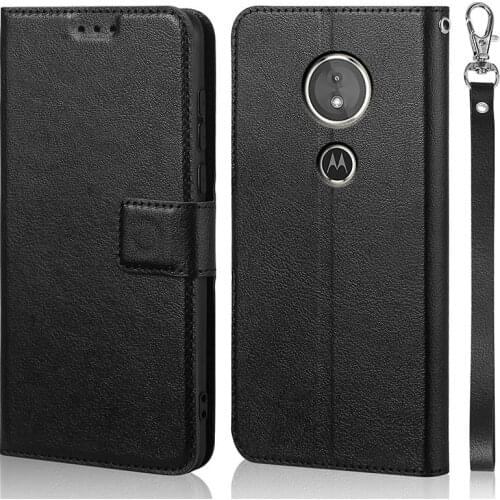 Luxury Flip Case for Motorola Moto E5 Moto G6 Play Cover Original Book Design Leather Phone Coque Wallet Capa Stand With Strap
