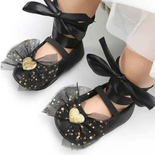 Toddler Baby First Walker Shoes Baby Girl Cute Bow Decoration Princess Shoes Born Shoes For Girls Cotton PU Solid