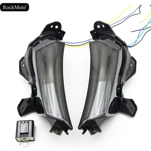 Turn Signal Indicator LED Lights For Yamaha X-MAX 300 XMAX300 Motorcycle Scooter Blinker Lamp Daytime Running Light Blue DRL