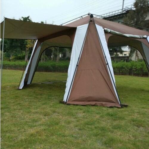 Outdoor folding tent pergola shade sunscreen rainproof tent camping beach leisure sunscreen awning