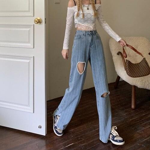 VDFHQJ Womens Ripped Jeans