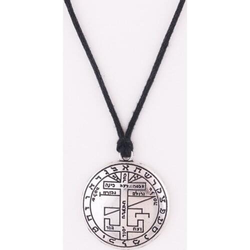 Rope Chain Viking Rune And Strange Picture Pattern Archangel Zinc Alloy Amulet Also Provide Dropshipping