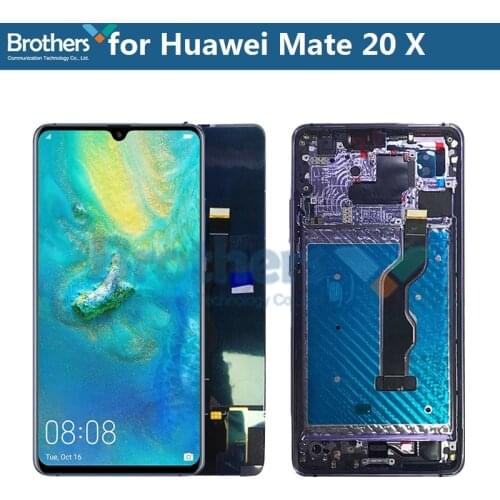 LCD Screen for Huawei Mate 20 X LCD Display for Huawei Mate 20 X LCD Assembly Touch Screen Digitizer Phone Replacement Test Top