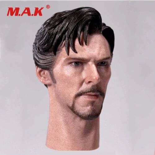 1:6 Scale Doctor Strange Benedict Cumberbatch Head Carving Male Head Sculpt for 12" Action Figure Body Accessory Toys