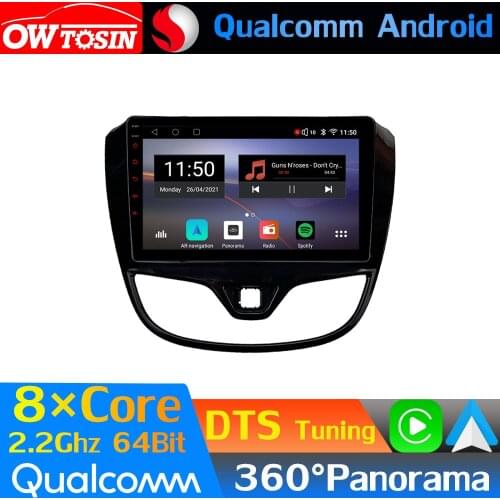 10.1" Qualcomm 8Core Android Car Media For Opel Karl Vinfas 2015-2020 GPS 360 Camera Radio CarPlay 4G LTE WiFi Optical HDMI DTS