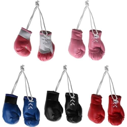 Boxing Gloves Pendant Pink White/ Red / Black / Blue/ Pink 2 Pcs Hanging Decoration or Souvenir Display Holiday