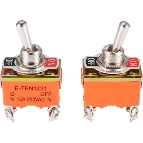 2PCS power switch micro switch E-TEN 1221 orange E-TEN1221 4Pin SPST 4 terminal ON-OFF 15A 250V rocker switch rocker switch