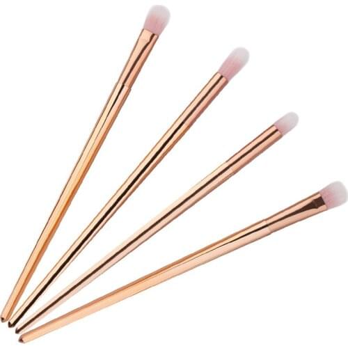 4Pcs Makeup Brushes Set Foundation Powder Eyeshadow Eyeliner Lip Brush Tool Kit