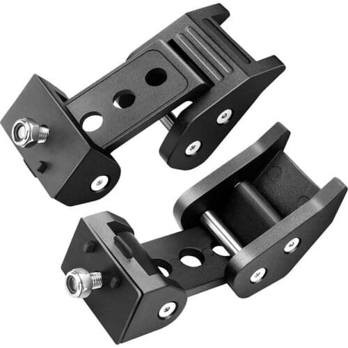 Car Hood Latches Pins Hood Lock Catch Kit for 2007- Jeep Wrangler Jk Jku Black
