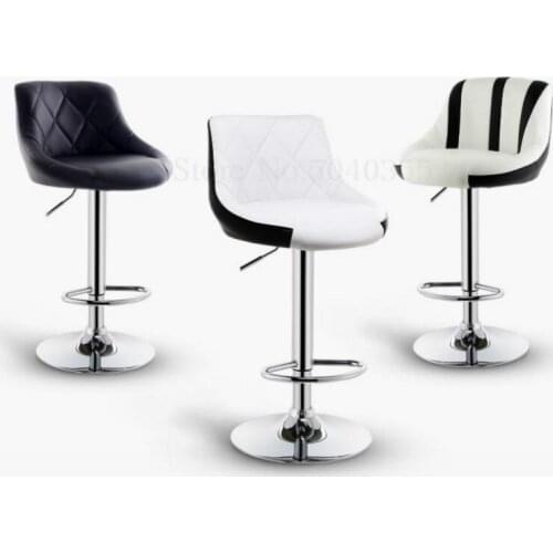 Bar stool chair lift modern minimalist stool home bar chair high stool bench back high chair