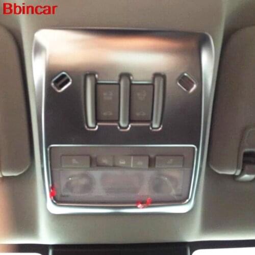 Bbincar Car Styling For Chevrolet Trax 2014 Interior Roof Front Reading Light Lamp Trim Cover Frame Sticker Matt ABS Chrome 1Pcs